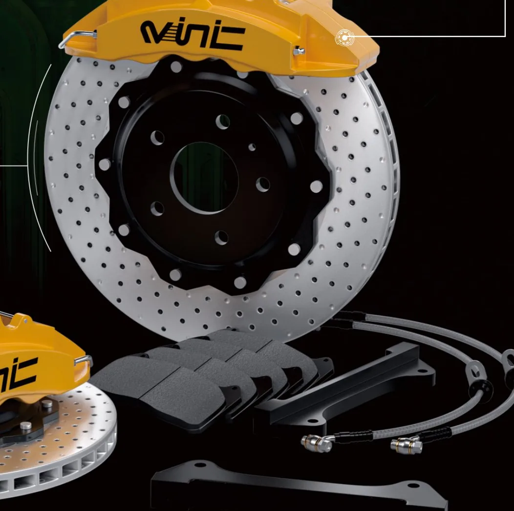 VINIC M60 orange 6-piston forged caliper big brake kit