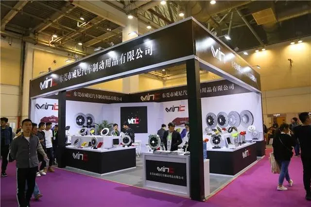 VINIC exhibition booth at an automotive trade show