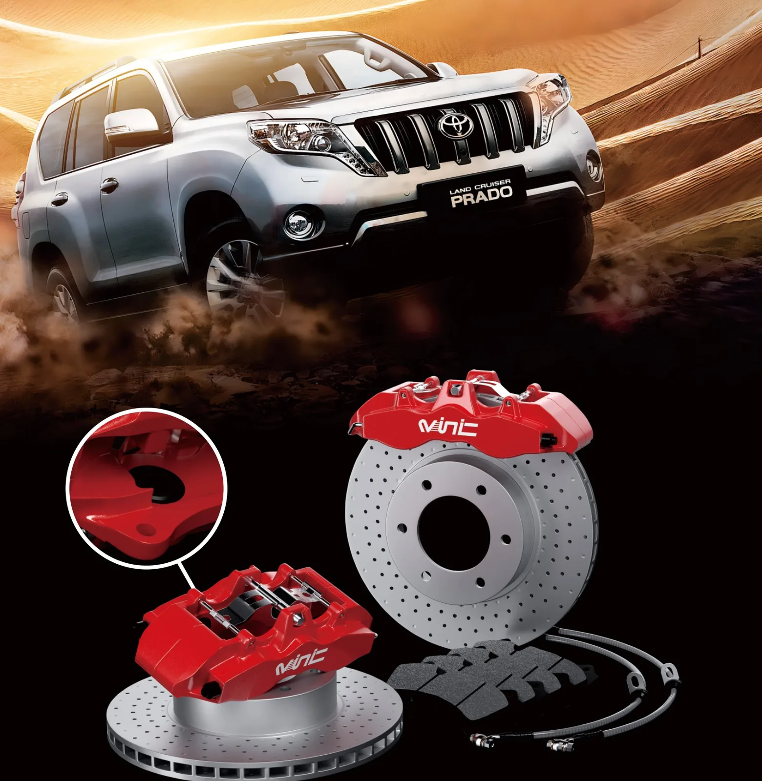 VINIC RT60-034T big brake kit for Toyota Prado